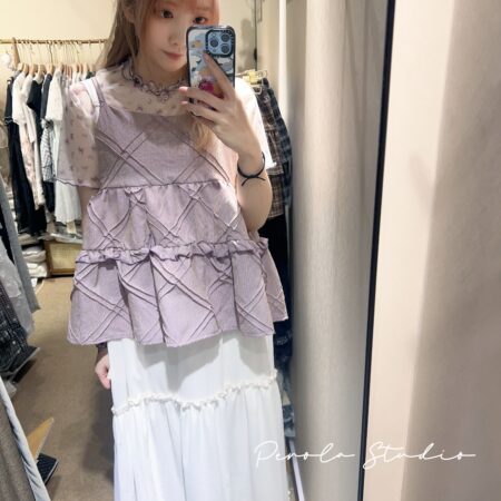 જ⁀➴♡ ✨透透蝴蝶結TOP