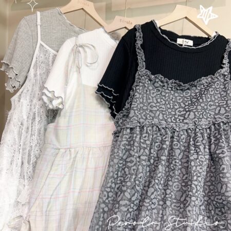 જ⁀➴♡ ✨雙花邊短款內搭