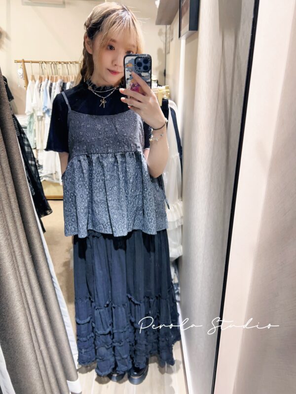 જ⁀➴♡ ✨花花側開綁帶外搭
