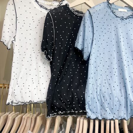 જ⁀➴♡ ✨日系拼色點點內搭