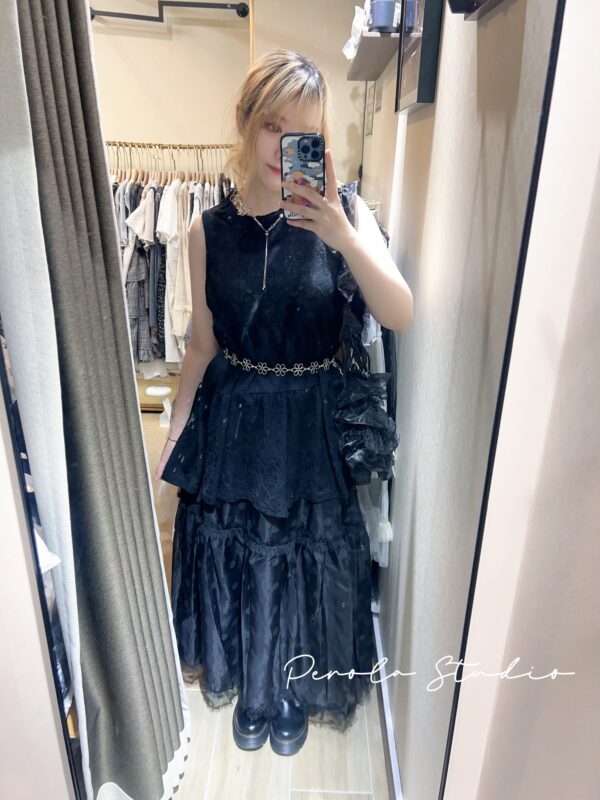 IMG_5538 જ⁀➴♡ ✨Ruffle 暗紋蛋糕背心