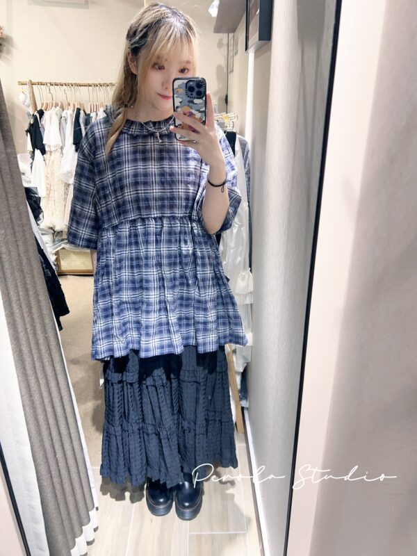 IMG_5768 જ⁀➴♡ ✨格仔花邊領Top