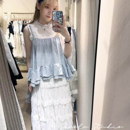 જ⁀➴♡ ✨雲朵垂感吊帶外搭