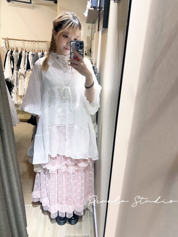 IMG_5968 જ⁀➴♡ ✨細閃泡泡袖防晒外套
