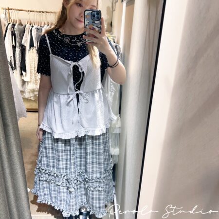 જ⁀➴♡ ✨滿花花領打底內搭