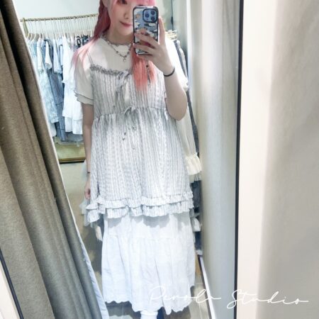 IMG_7406 જ⁀➴♡ ✨日系波浪花邊綁帶外搭