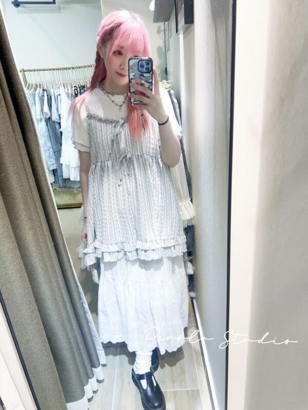 IMG_7406 જ⁀➴♡ ✨日系波浪花邊綁帶外搭